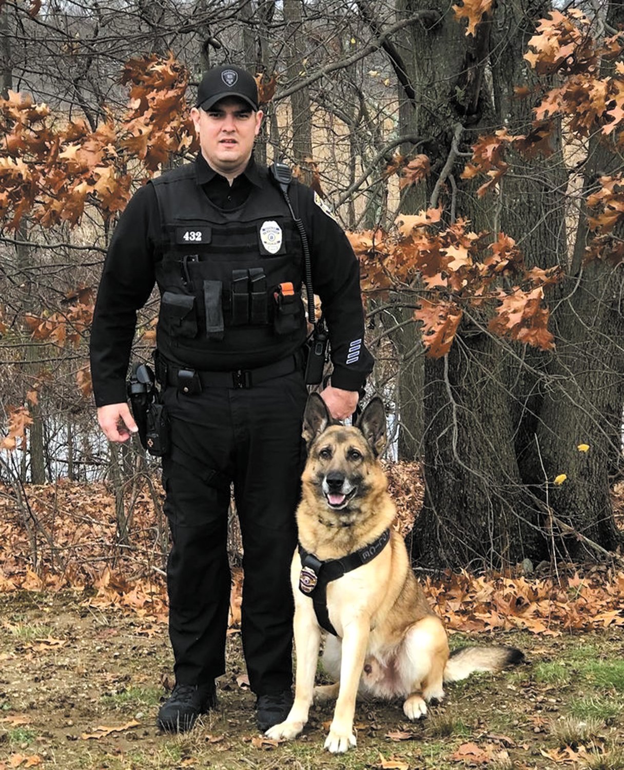 PARTNERS: 
K-9 Lex and 
Officer Bagshaw worked together since 2015. Lex retired from duty in April of 2022.
